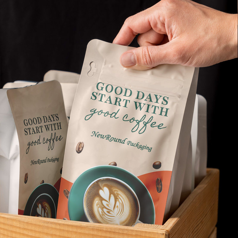 Petits sacs de café de qualité, sacs de café vides, emballage de sacs de café