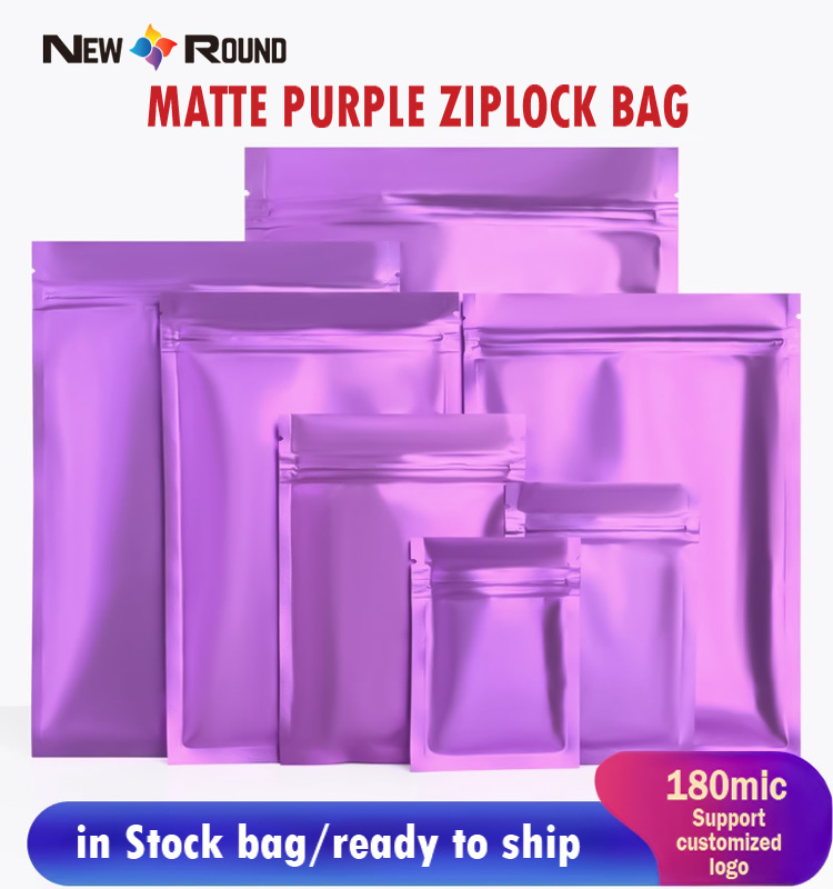 Le logo a imprimé la nourriture mate de finition tiennent le petit plastique refermable