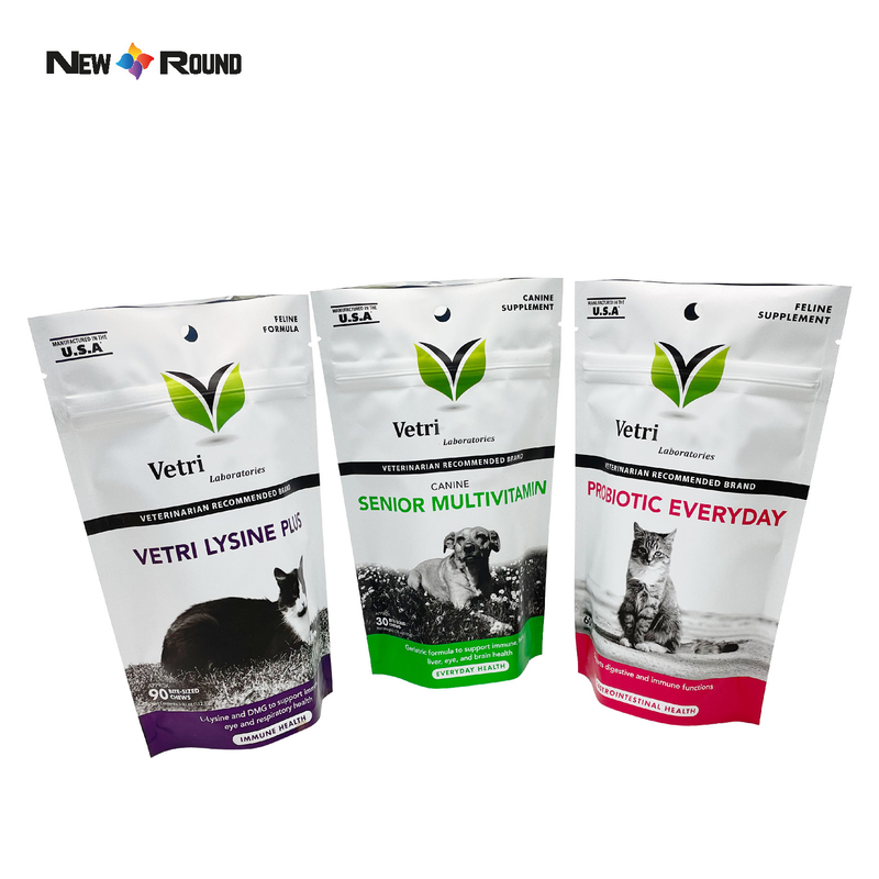 Sac vert de nourriture pour chats, meilleur sac de frappe debout, recycler les sacs de nourriture pour chiens