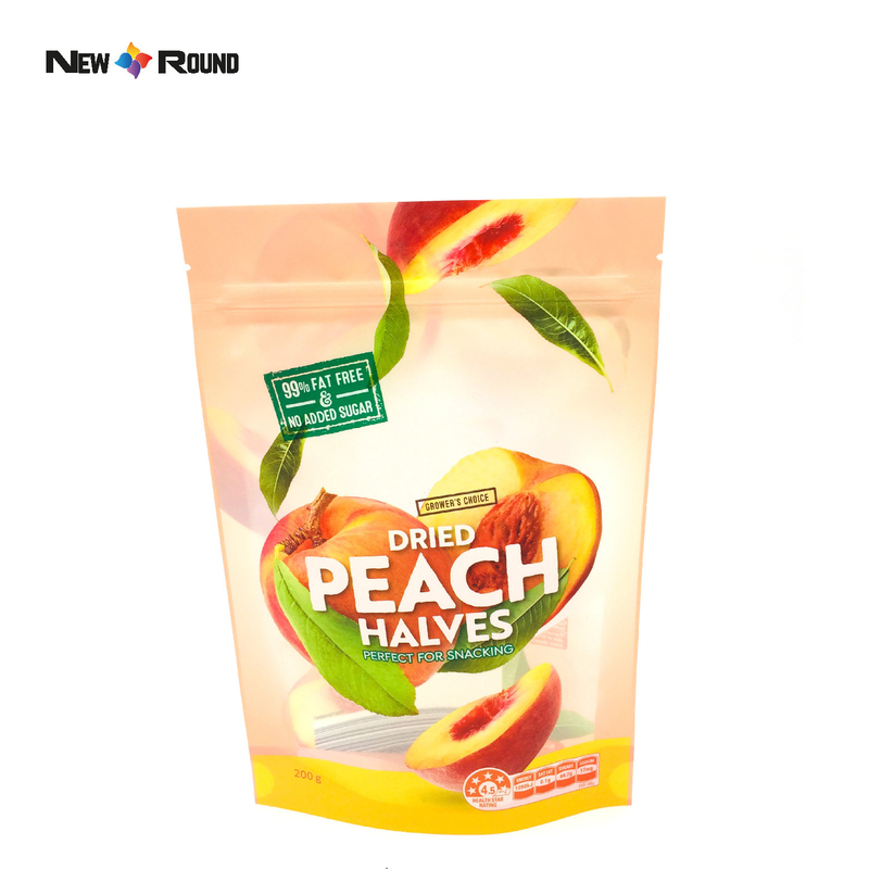 Logo personnalisé en gros Snack Mangue Fruits secs Emballage en plastique Stand Up Pouch Sac d'emballage alimentaire sec