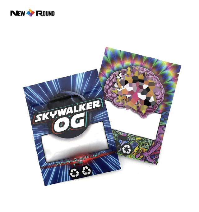 Sacs formés adaptés aux besoins du client du Mylar 3.5G sacs refermables de serrure de fermeture éclair sacs anti-odeur de stockage de nourriture