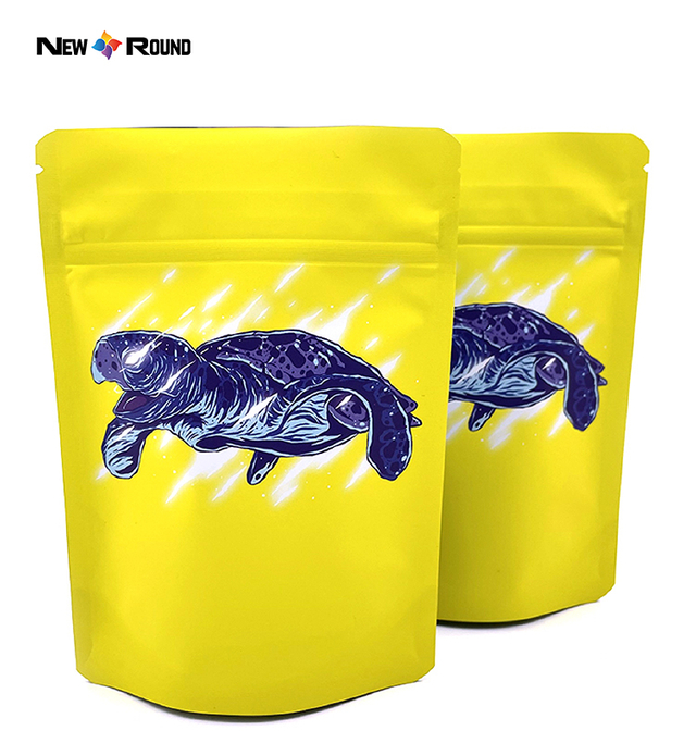 3.5 Mylar Cookies Emballage Plastique Beurre de Cacahuète Breathe Pochette Anti-Odeur Voyage Mylar Sac