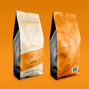 Sacs de gousset côté café avec vanne dégazée à sens unique