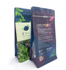 Pochette à fond plat imprimée personnalisée, pochette debout avec encoche de déchirure et fermeture éclair à pression, barrière élevée pour les aliments