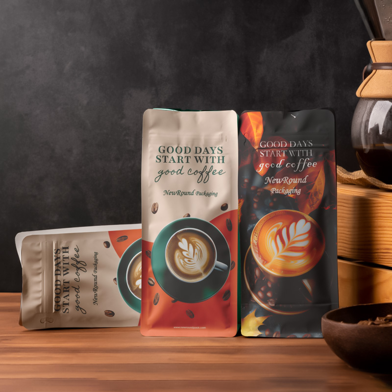 Petits sacs de café de qualité, sacs de café vides, emballage de sacs de café