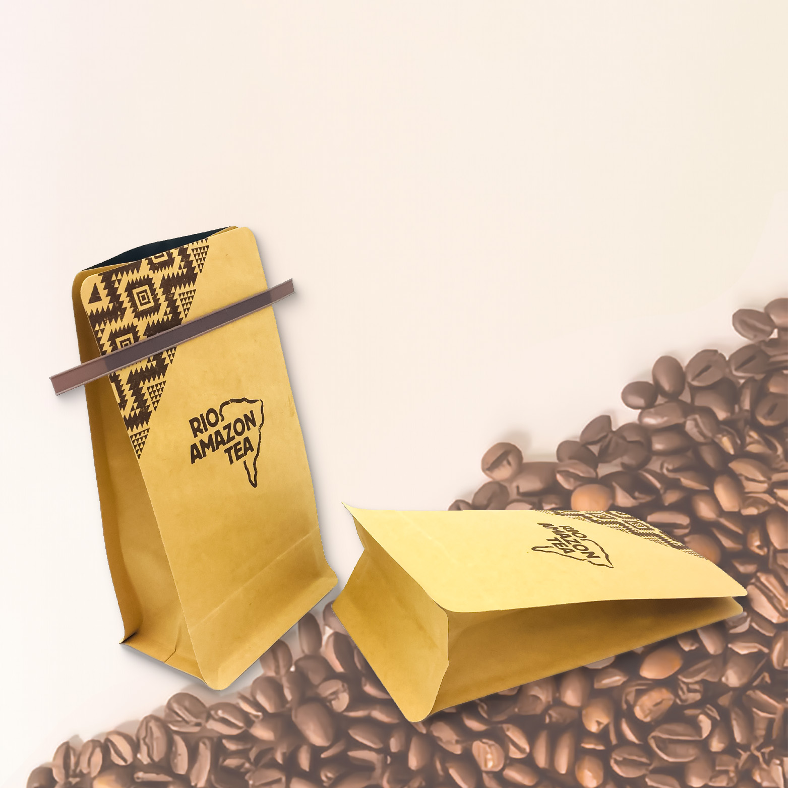 Personnalisez la fermeture à glissière en aluminium debout avec impression UV mate avec sac de grains de café à valve
