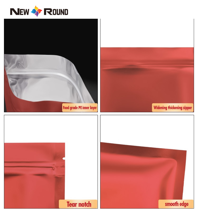 Emballage fait sur commande en plastique de serrure de preuve d'odeur de feuille refermable de logo de conception