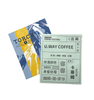 Pochette debout mate imprimée personnalisée, sac en Mylar en aluminium, emballage de café, sacs en plastique avec fermeture éclair
