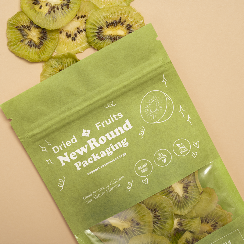 Soupchez la pochette en papier Kraft Fruit avec fenêtre 