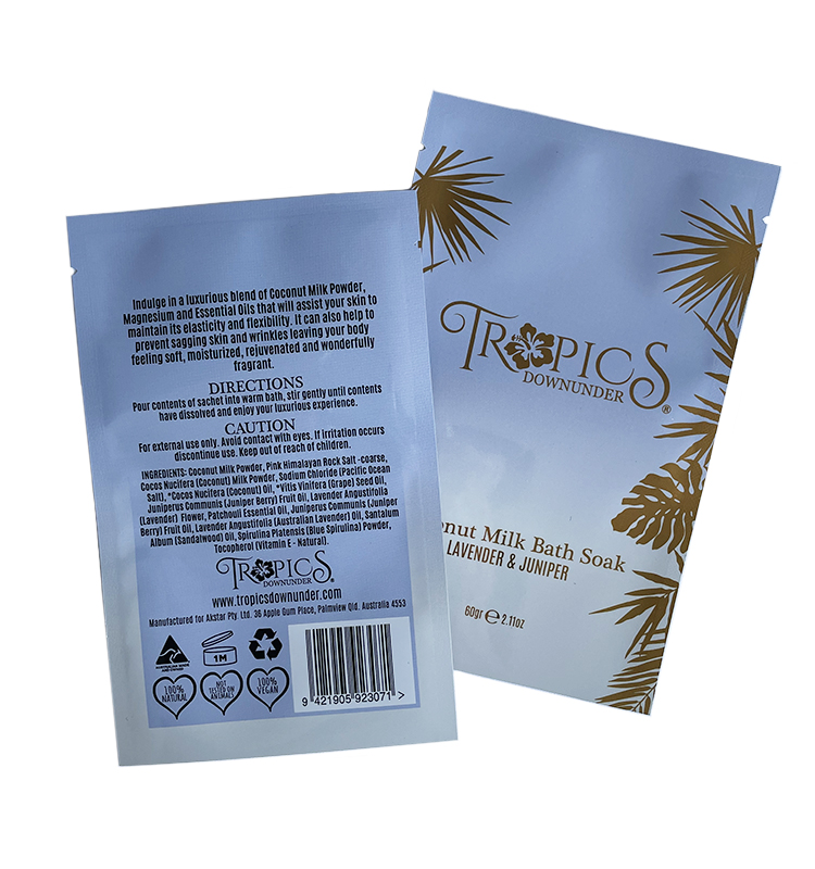 Sac d'emballage de masque facial de paquet de pochette de sachet cosmétique OEM