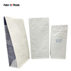 Sacs de café à fond plat en poudre de café d'impression personnalisée avec manches
