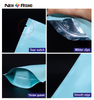 Pochette en plastique recyclable à fond plat