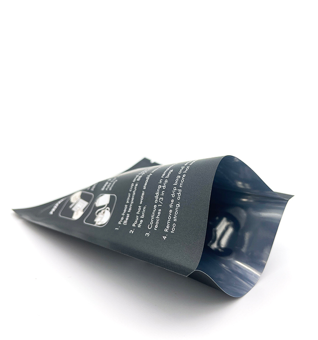 Papier Kraft à fond plat, emballage imprimé personnalisé, biodégradable, compostable, emballage de grains vides, sac de café avec Valve