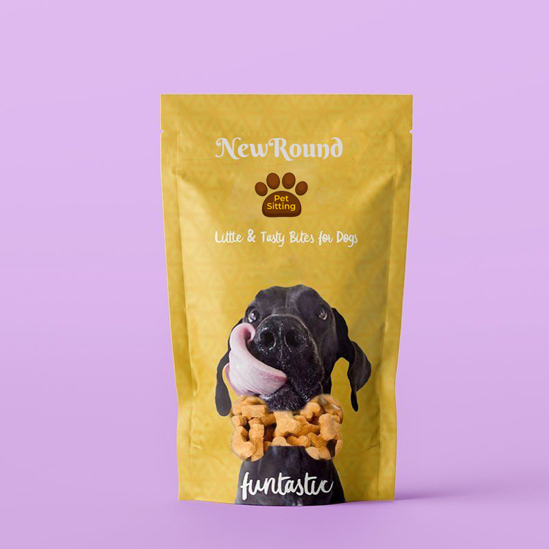 Éco-convivial Pouche debout pour les friandises pour chiens biologiques - réutilisables et compostables
